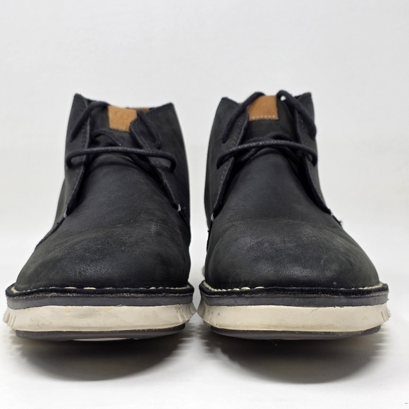 Cole Haan Zerogrand Chukka Boots Men\'s Size 9.5 Black Leather Ankle C22148